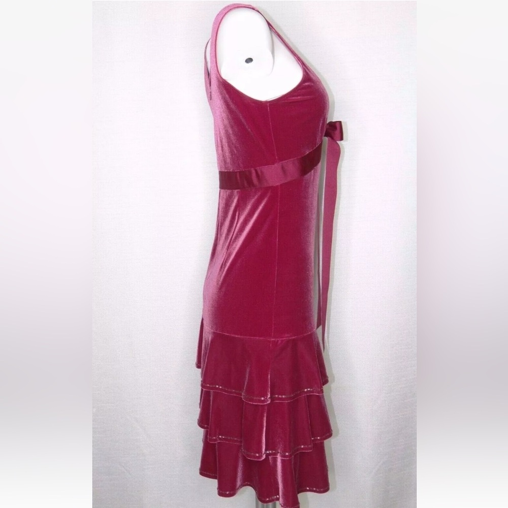 Moda International Small Ruby Red Soft Velour Dre… - image 2